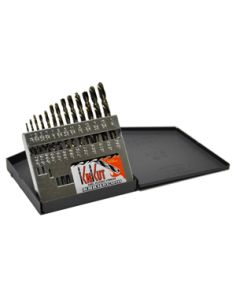 Knkut 13KK6 13 Piece Left Hand Jobber Length Drill Bit Set