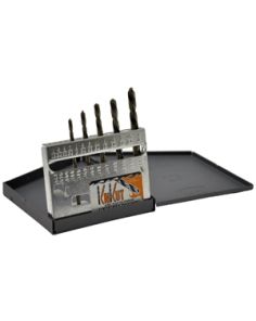 Knkut 5KK6 5 Piece Left Hand Jobber Length Drill Bit Set