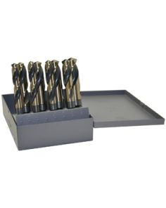Knkut 8KK12 8 Piece S&D 1/2" Reduced Shank Drill Bit Set