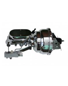LEED BRAKES 2N6B2 8in Dual Chrome Brake Bo oster 1-1/8in Bore Mastr