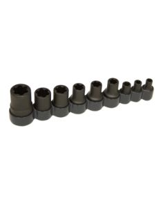 Lisle Corporation 83100 External Torx Plus Socket Set 1/2" Drive E6   E18