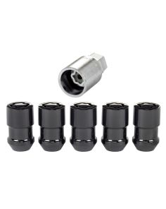 Wheel Locks 5Pcs. 97-19 Jeep JK/TJ 1/2-20 Black MCGARD 24548