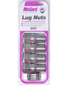 LUG NUT 1/2 STD SHANK RACING (4) MCGARD 61005