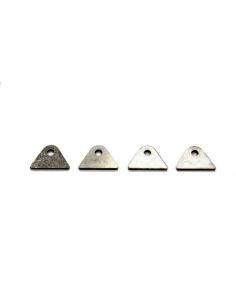 4130 Moly Chassis Tab - Flat - 1/4 Hole (4pk) MEZIERE CT11312C