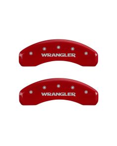 07-   Wrangler Caliper Covers Red MGP CALIPER COVER 42007SWRGRD