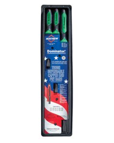 3 Pc Green Dominator Curved Pry Bar Set MAYHEW STEEL PRODUCTS 14071GN