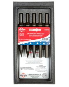 5 Pc Air Chisel Tapered Punch Set MAYHEW STEEL PRODUCTS 32022
