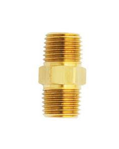 Milton 646S 1/4 x 1/4NPT Male Brass Hex Nipple