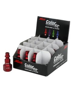 1/4" NPTF ColorFit Plugs M Style Red   MILTON 728MC 20