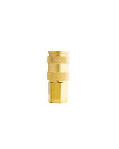 1/4 x 1/4FNPT Hi Flow V Style Coupler Accepts AM and V Style MILTON 764S