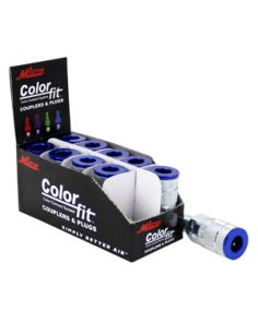 1/4" NPTM Couplers ColorFit T Style Blue MILTON 786TC