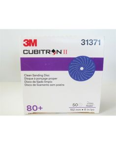 Cubitron II Hookit Clean Sanding Disc 6" 80 grit