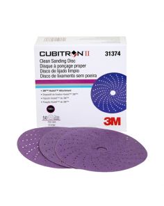 Cubitron II Hookit Clean Sanding Disc 6" 180 grit