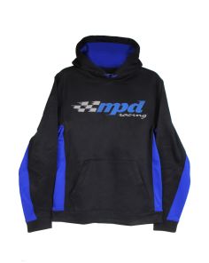 MPD RACING MPD90300L MPD Sport-Tek Black/Blue Sweatshirt Large
