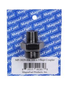 Union Couple Fitting - #10 x 3/8npt - Black MAGNAFUEL/MAGNAFLOW FUEL SYSTEMS MP-3029-BLK