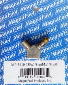 Jet Adapter Fitting - #3 x 1/8in x 1/8in w/Pill MAGNAFUEL/MAGNAFLOW FUEL SYSTEMS MP-3110