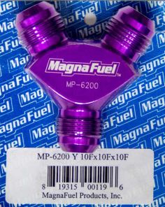 Y-Fitting - 3 #10an Male  MAGNAFUEL/MAGNAFLOW FUEL SYSTEMS MP-6200