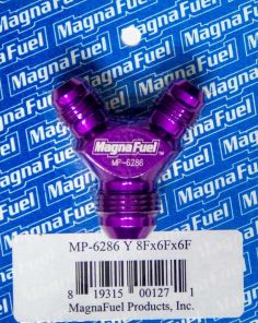 Y-Fitting - 2 #6 Male & 1 #8 MAGNAFUEL/MAGNAFLOW FUEL SYSTEMS MP-6286