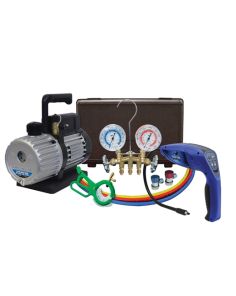 3 CFM Vacuum Pump with 55100-R Leak Detector Mastercool 90062-B-KIT