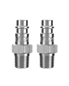 Legacy Manuf A53440FZ 2PK Hi Flow Plug 1/4" Body 1/4" MNPT 2 Pack Flexzilla« Pro