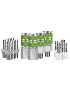 Legacy Manufacturing A53458FZ 14 Pc Flexzilla Pro High Flow Coupler & Plug Kit