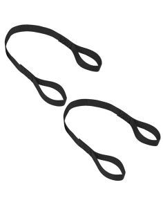 1in x 18in Loop Strap Black Pair MACS CUSTOM TIE-DOWNS 111218