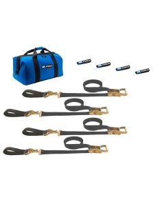 4 Tie Downs Direct Hook & 4-24in Axle Straps MACS CUSTOM TIE-DOWNS 511218