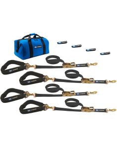 4 Tie Downs Direct Hook & 4-24in Axle Straps MACS CUSTOM TIE-DOWNS 511618