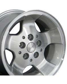 15" Replica Wheel JP08 Fits Jeep Wrangler Rim 15x8 Silver Wheel