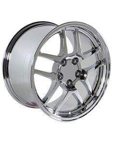 17" Replica Wheel CV04 Fits Chevrolet Corvette - C5 Z06 Rim 17x9.5 Chrome Wheel