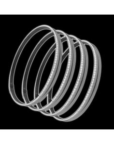 LED Illuminated Wheel Rings White ORACLE LIGHTING 4215-001