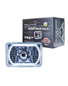 7x6in Sealed Beam Head Light w/Halo White ORACLE LIGHTING 6908-001