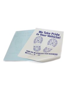 One Color, Blue Footprint on Poly-Back paper Petoskey Plastics FB-M1765-01