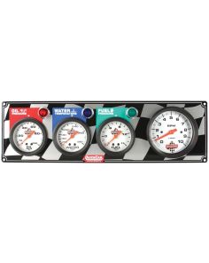 Gauge Panel OP/WT/FP w/Tach QUICKCAR RACING PRODUCTS 61-60423