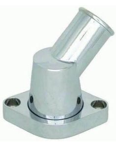 Chrome Aluminum SB Chevy Water Neck RACING POWER CO-PACKAGED R6003C