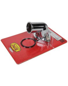 Chrome Aluminum SB Chevy Water Neck 15Deg RACING POWER CO-PACKAGED R6015C