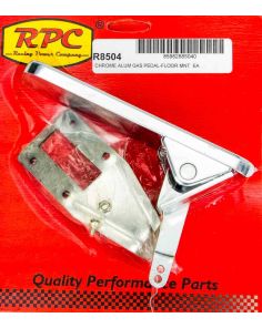 Floor Mount Gas Pedal Chrome RACING POWER CO-PACKAGED R8504