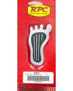 Dimmer Pad Barefoot Chrome Steel RACING POWER CO-PACKAGED R8521