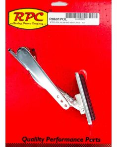 Gas Pedal Polished Alum  RACING POWER CO-PACKAGED R8601POL
