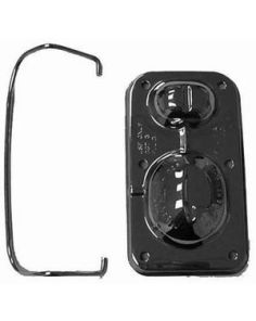 GM Master Brake Cylinder Cover Chrome RACING POWER CO-PACKAGED R9101