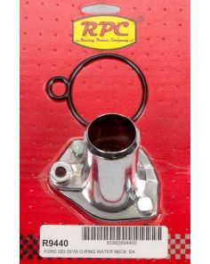 65-75 SBF Steel Water Neck Chrome RACING POWER CO-PACKAGED R9440