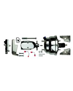 Chrome 8in Dual Booster and Master Cylinder RIGHT STUFF DETAILING J81315171