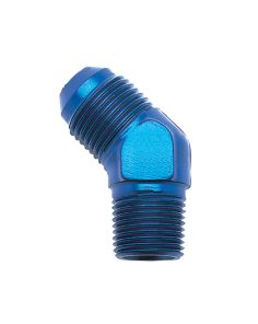 Adapter Fitting 6an Male to 3/8 NPT 45 Deg RUSSELL 662390