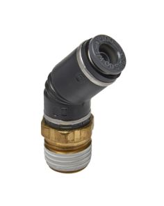 S.U.R & R AB4230 45? Swivel Male Elbow 1/4" Tube X 1/4" NPT (2)