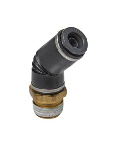 S.U.R & R AB4340 45? Swivel Male Elbow 3/8" Tube X 3/8" NPT (2)