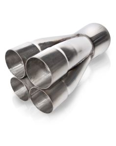 Merge Collector 2-3/8in Primaries 4-1/2in Outlet STAINLESS WORKS MCLC4238-450
