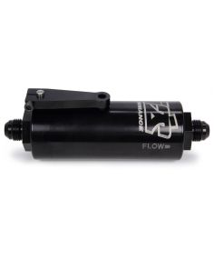 8 AN Fuel Filter With Shutoff Black 100 Micron Ti22 PERFORMANCE TIP5508