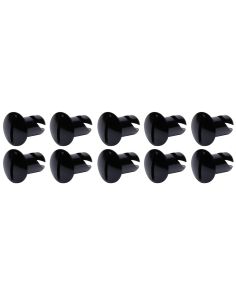 Oval Head Dzus Buttons .500 Long 10 Pack Black Ti22 PERFORMANCE TIP8102