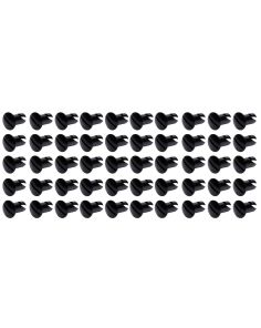 Oval Head Dzus Buttons .550 Long 50 Pack Black Ti22 PERFORMANCE TIP8106-50