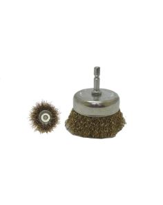 Wire Cup Brush 3", 1/4 in. Shaft, 10,000 RPM The Main Resource 14033R